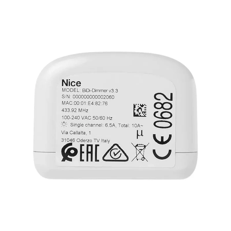 Nice BiDi Dimmer Akıllı Ev Aydınlatma Modülü